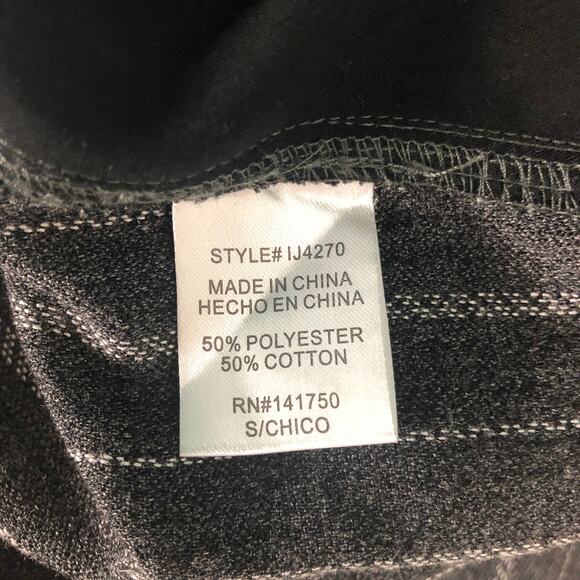 Black Pine Striped Charcoal Overalls S - Picture 10 of 12